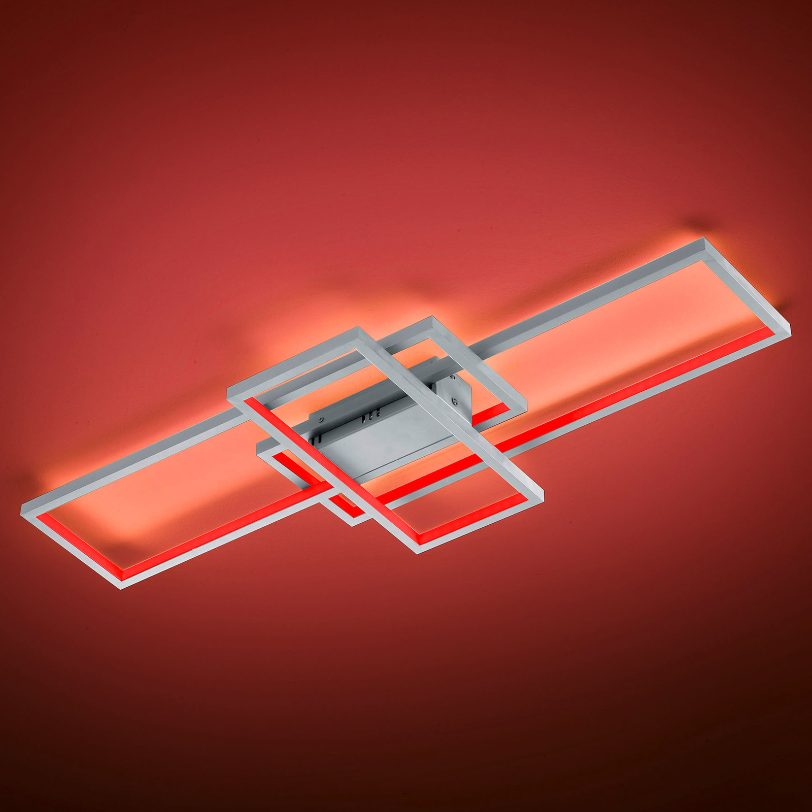 Trio WiZ Thiago LED-taklampa 104 cm, nickel
