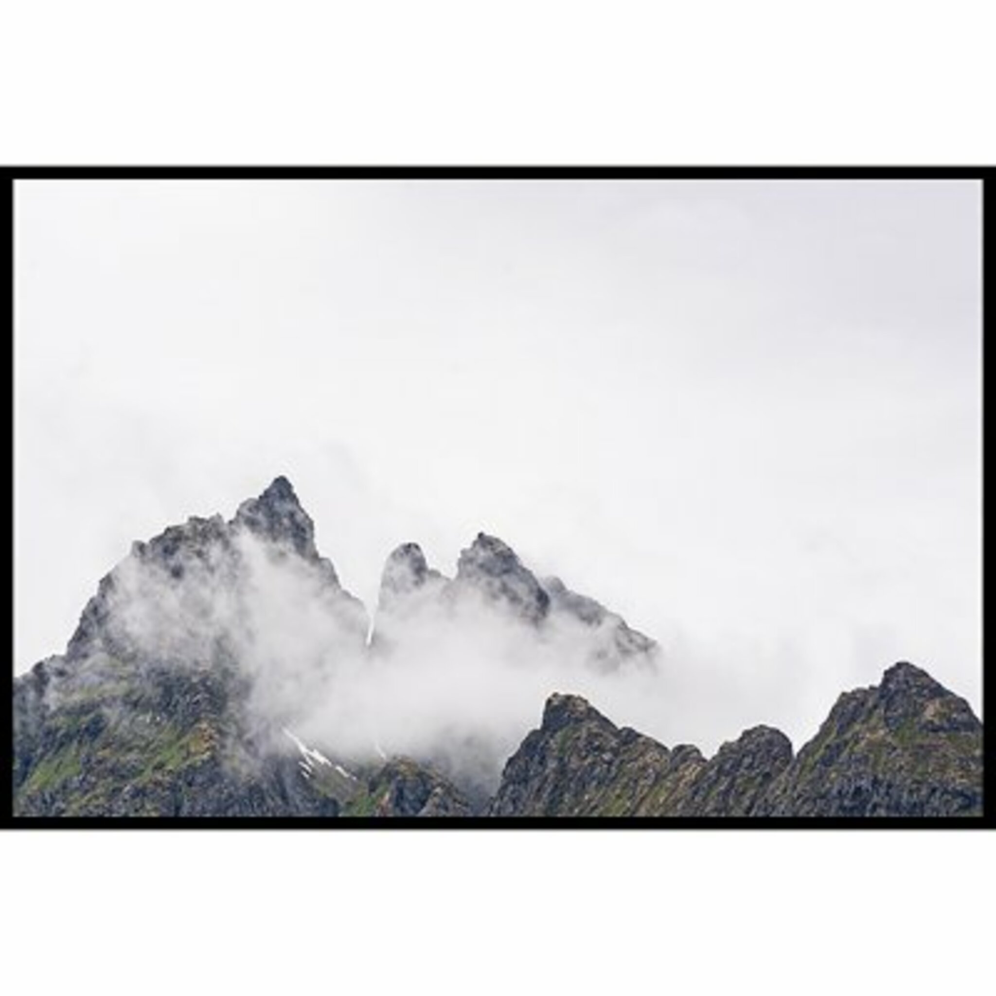 Cloudy Mountains 3 Poster