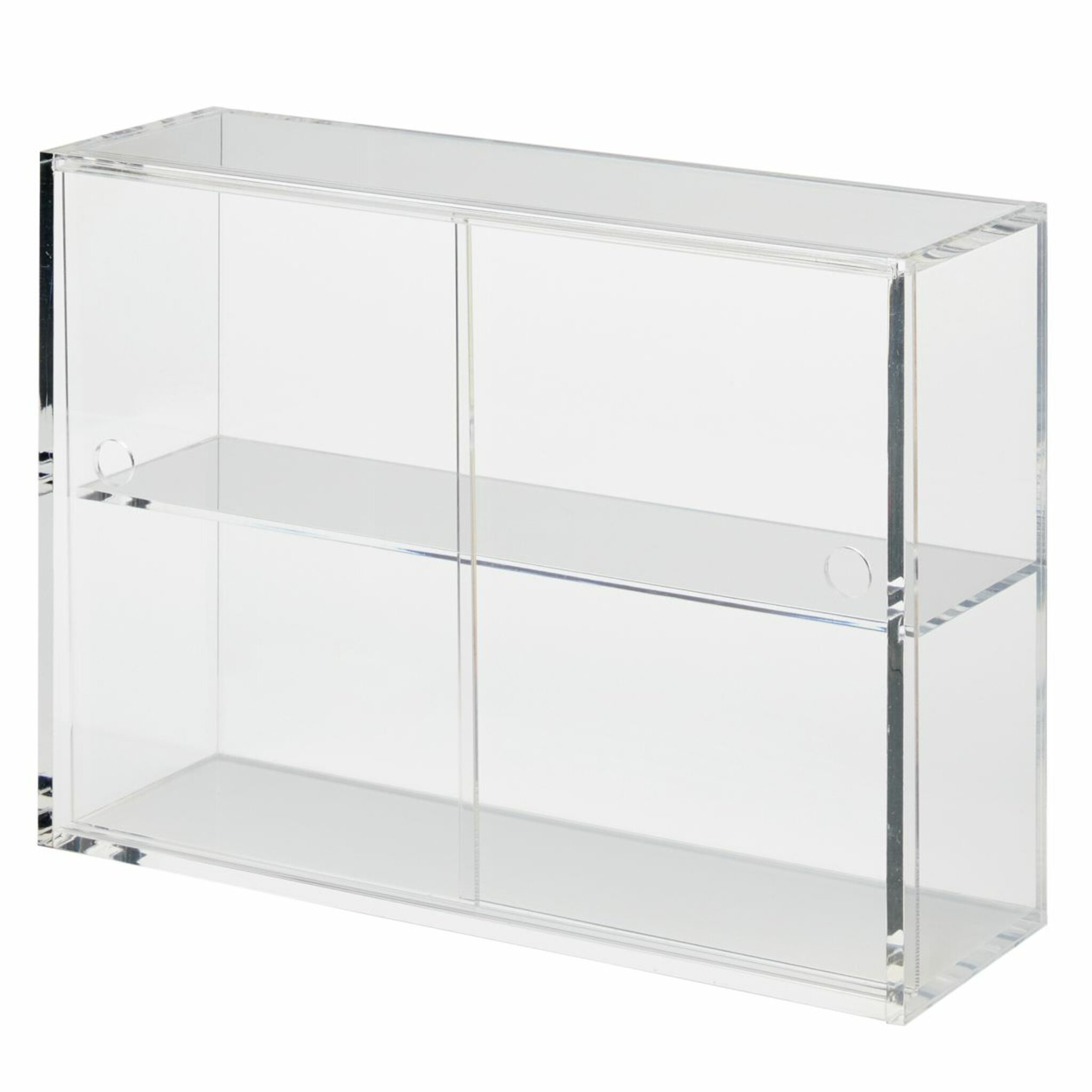 Akryllåda Med Skjutdörrar - S, 25.2x8.4x18.4cm