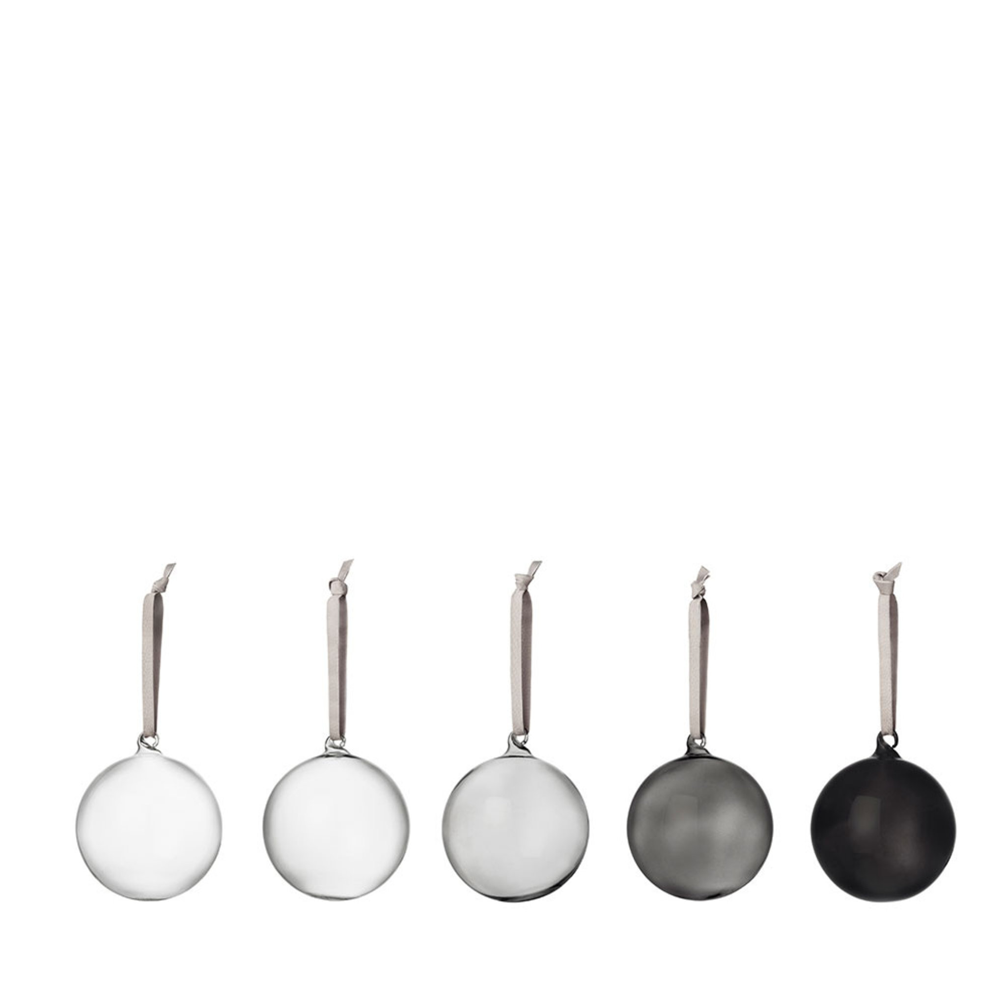 Julkulor Munblåst glas 80 mm 5-pack