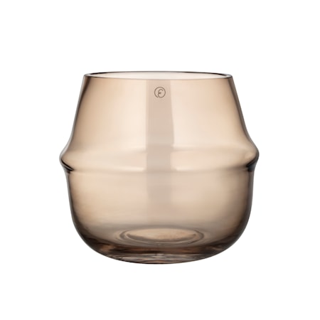 Ljuslykta Glas Bärnsten 15 cm
