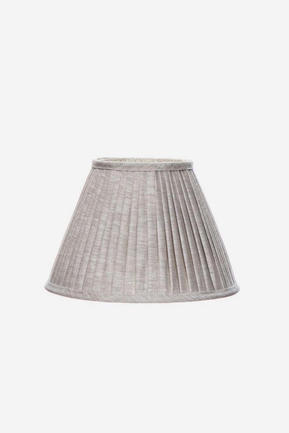Lampskärm plisserad 30,5 cm natur linne