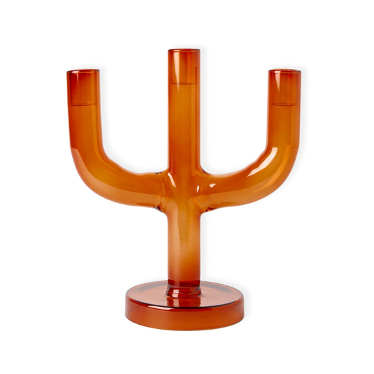 Åhléns Home Kandelaber Tavio glas Amber