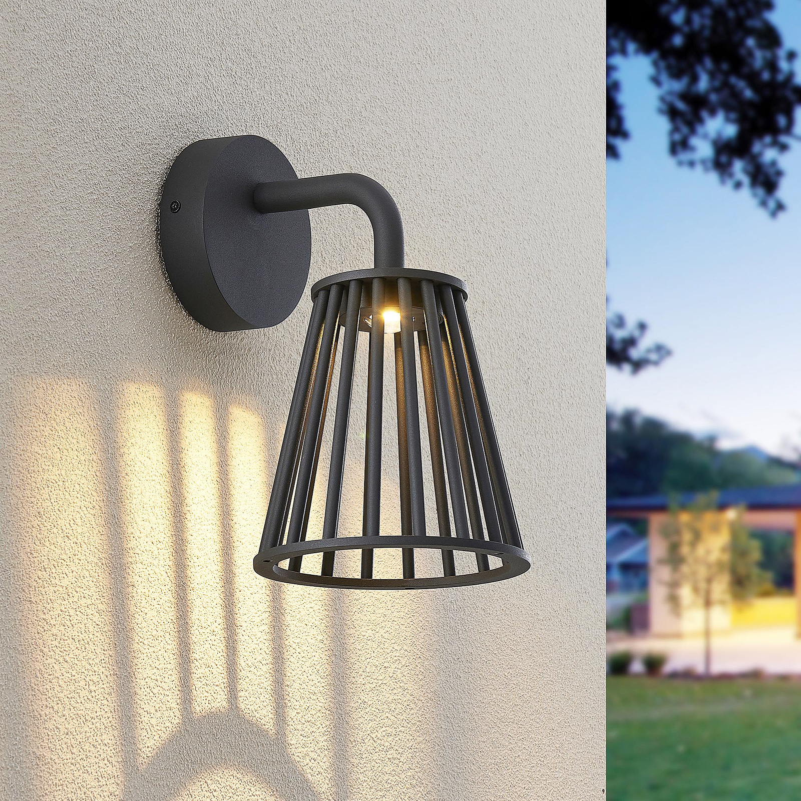 Lucande Miray LED-utomhusvägglampa