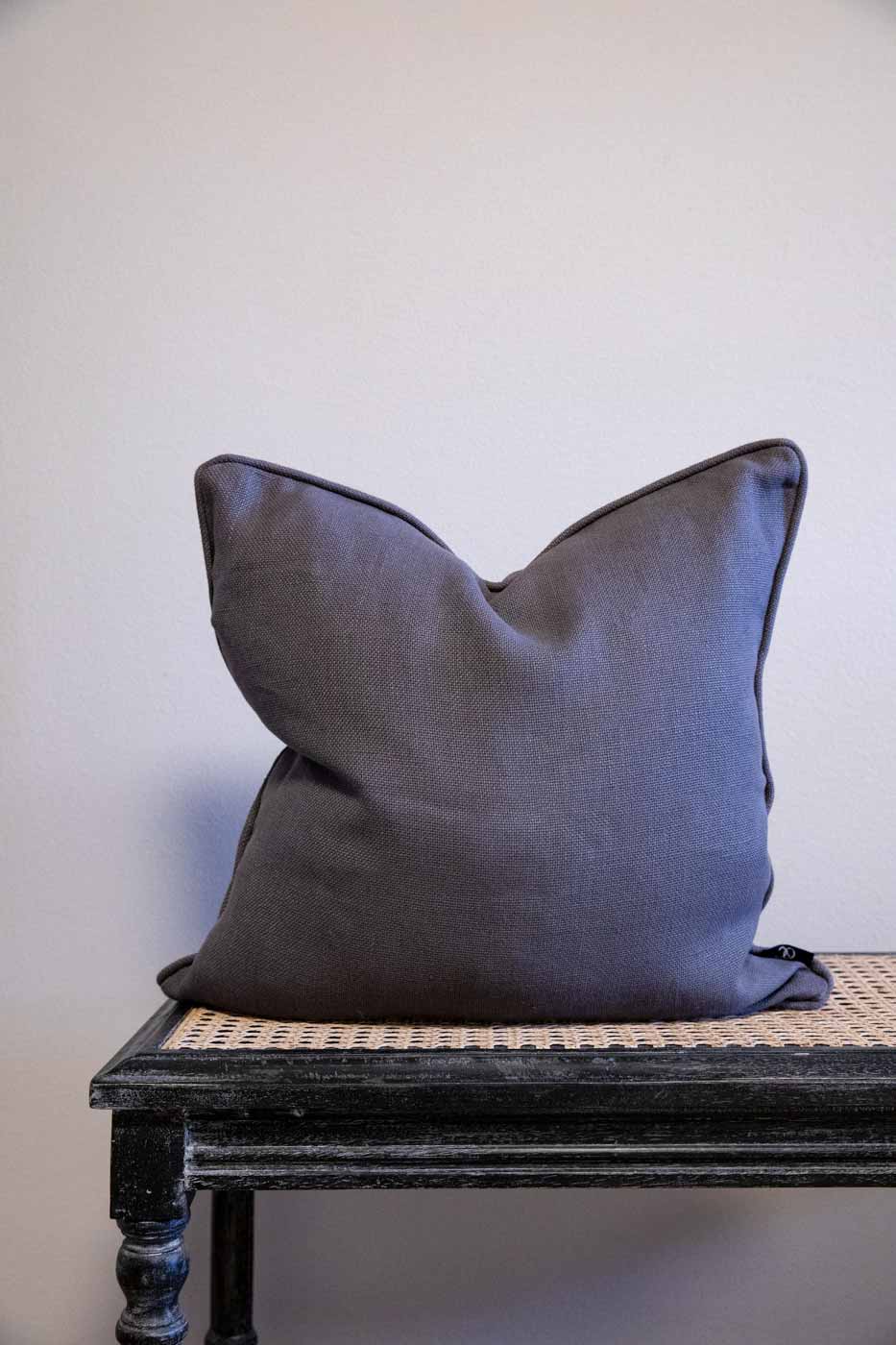 Kuddfodral 50x50 cm grå linne
