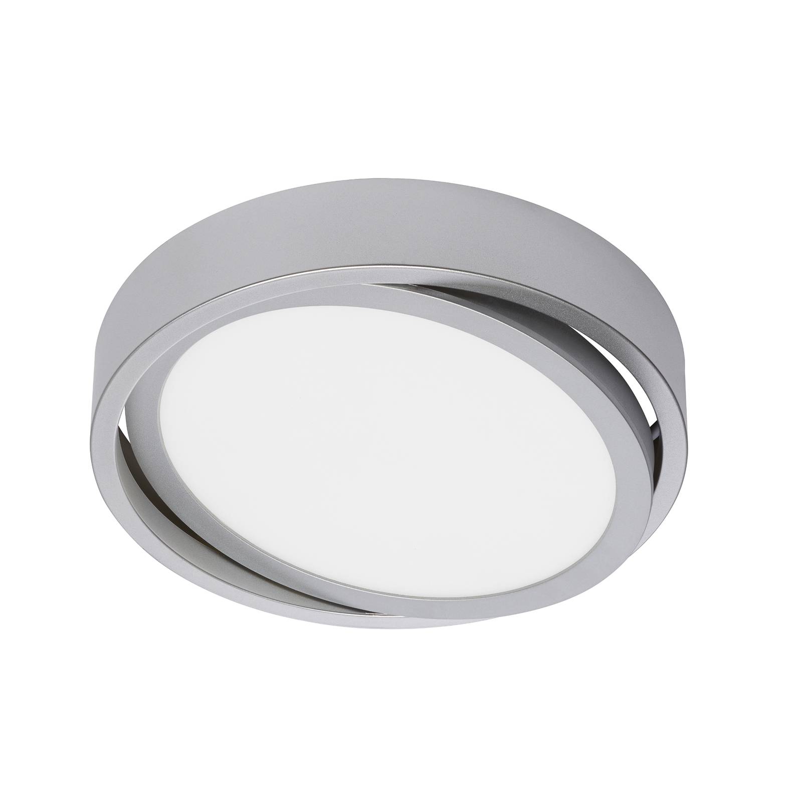 Prios Uvan LED-taklampa vippbar, rund, krom