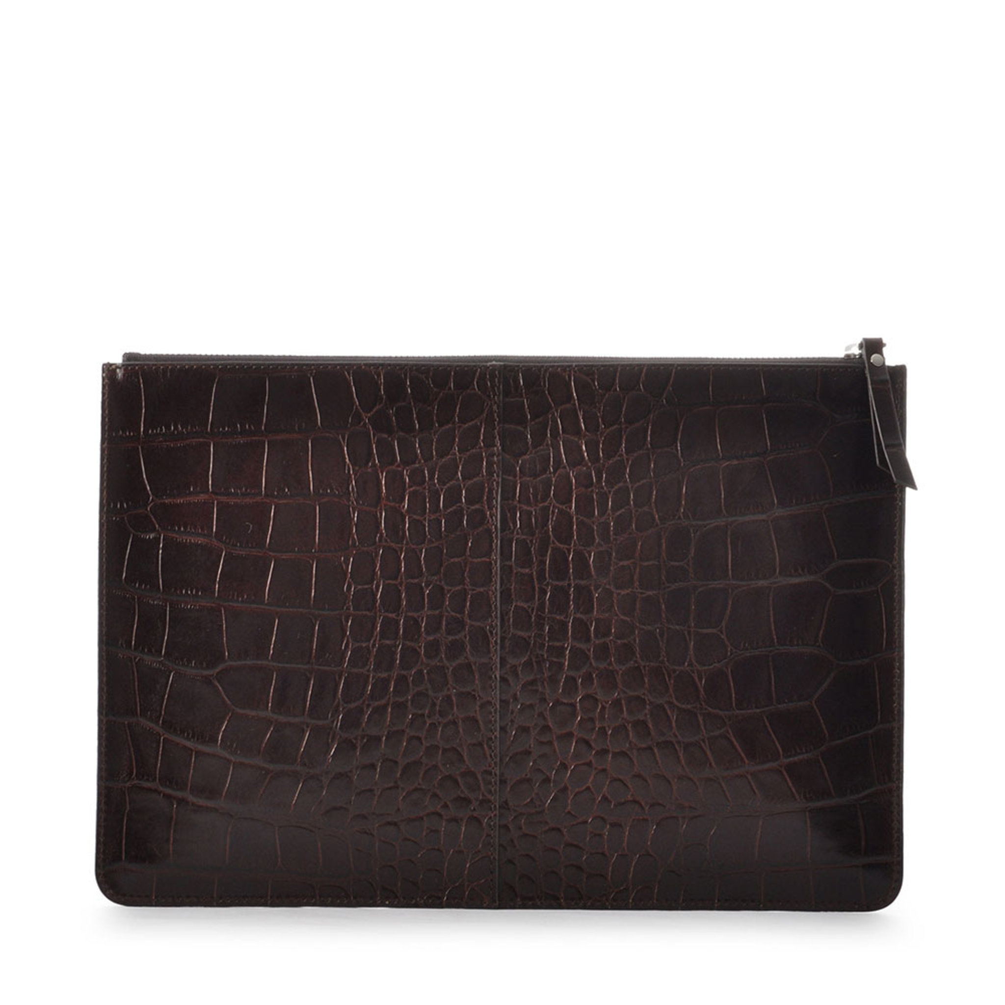 Croco Embossed Clutch