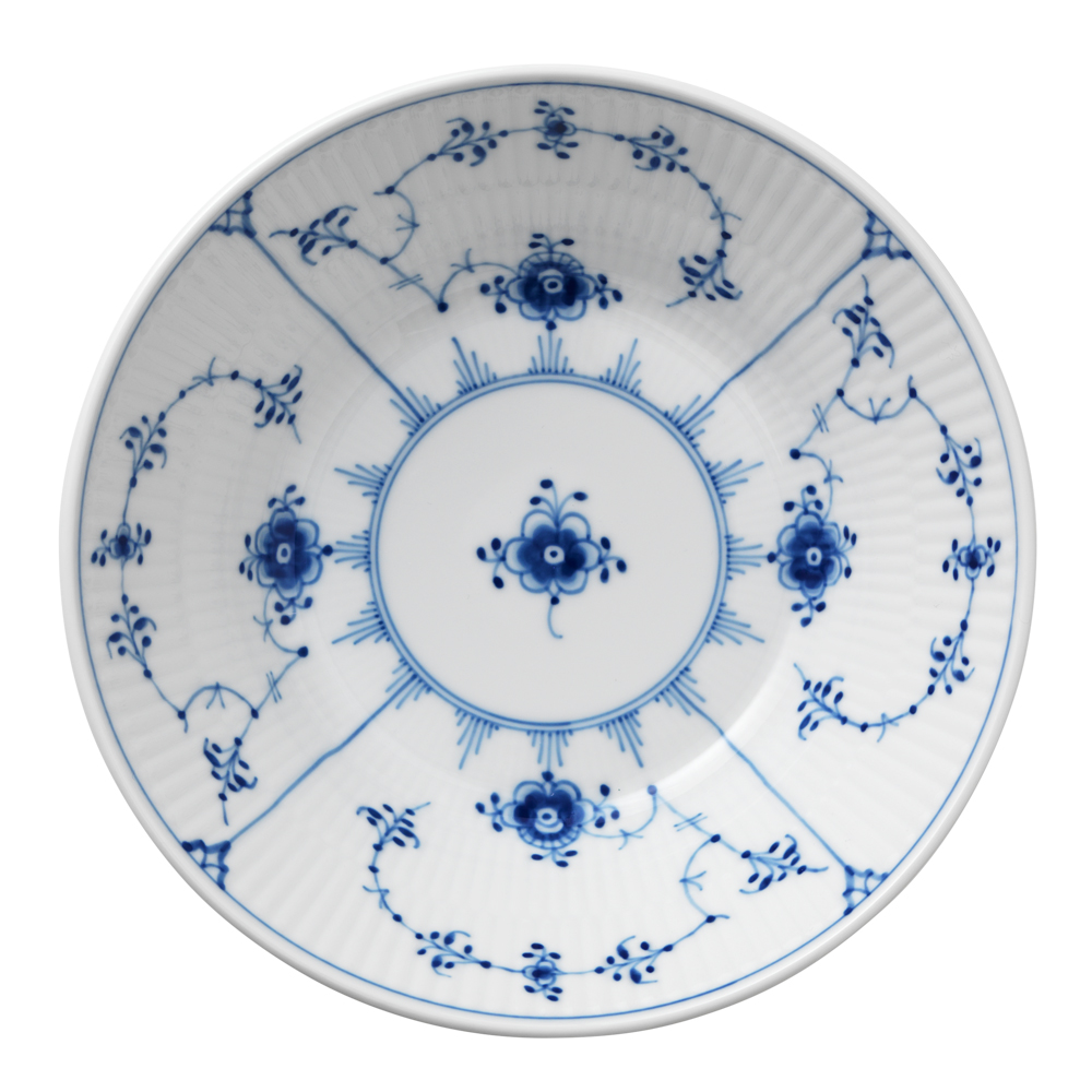 Royal Copenhagen - Blue Fluted Plain Tallrik djup 17 cm 50 cl