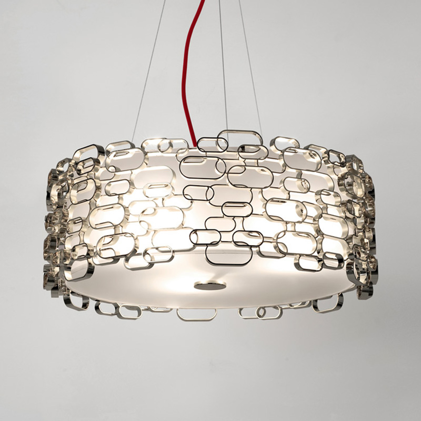 Glamour - designerhänglampa i silver