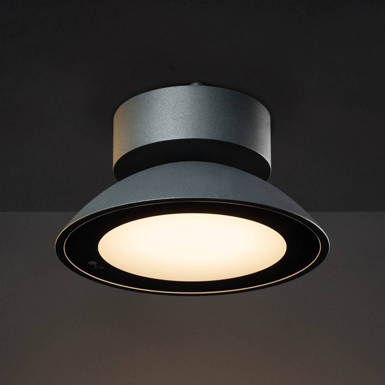 SLV Malu LED-utomhustaklampa, rund, antracit
