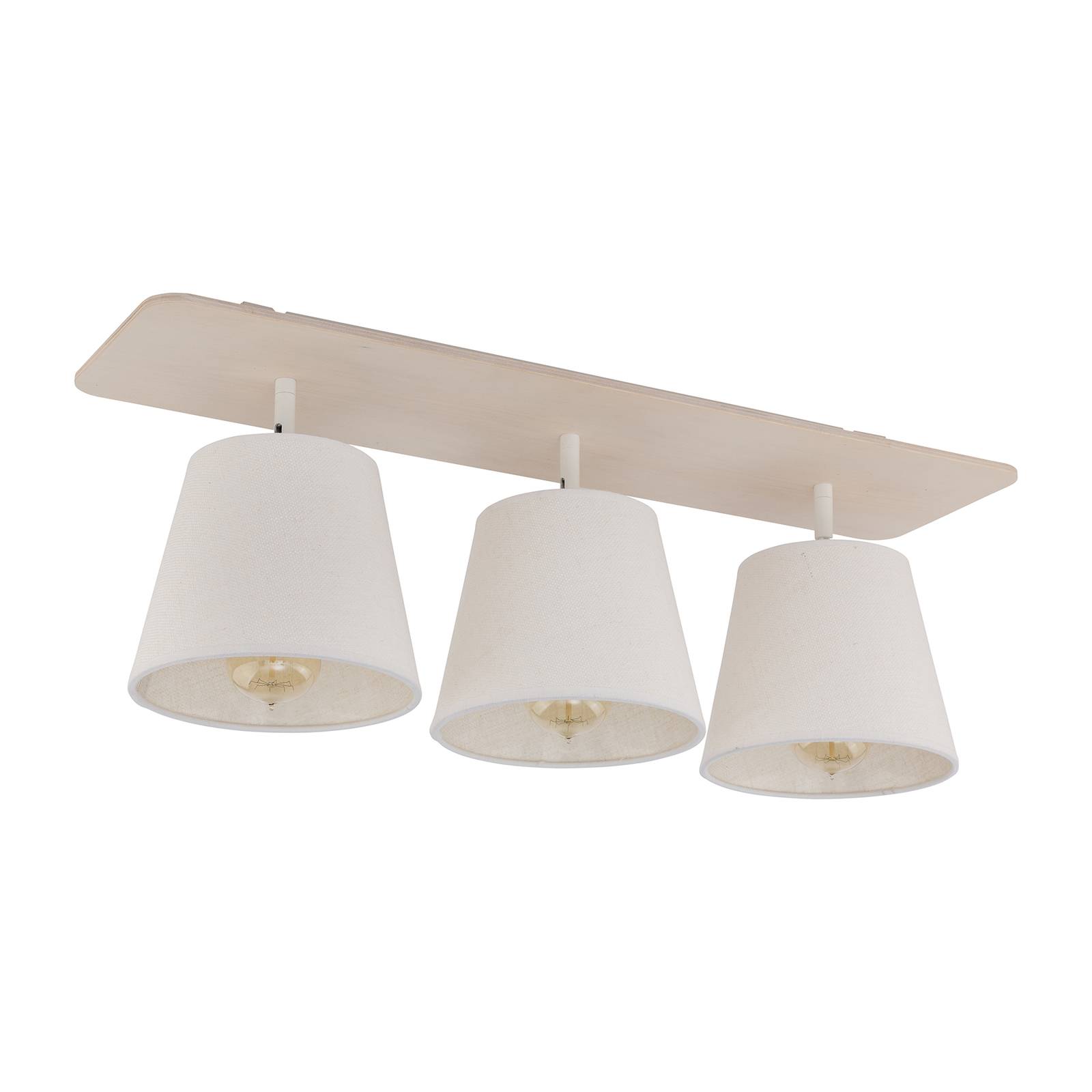Taklampa Awinion, 3 lampor, vit