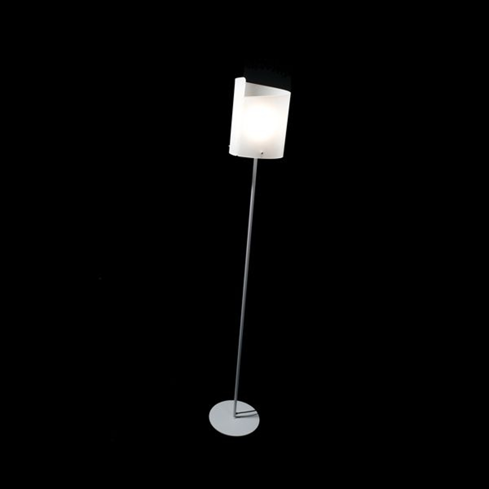 Förgylld golvlampa Papiro
