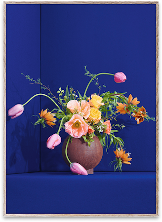 Blomst 01 / Blue Poster 30x40 cm