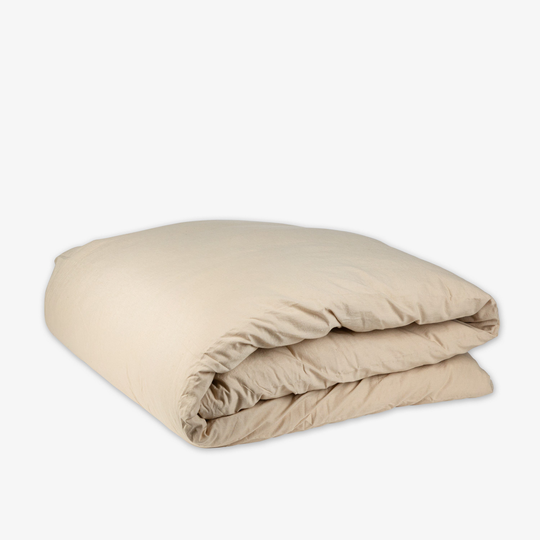 Påslakan Ekologisk Bomull 220x220cm Sand