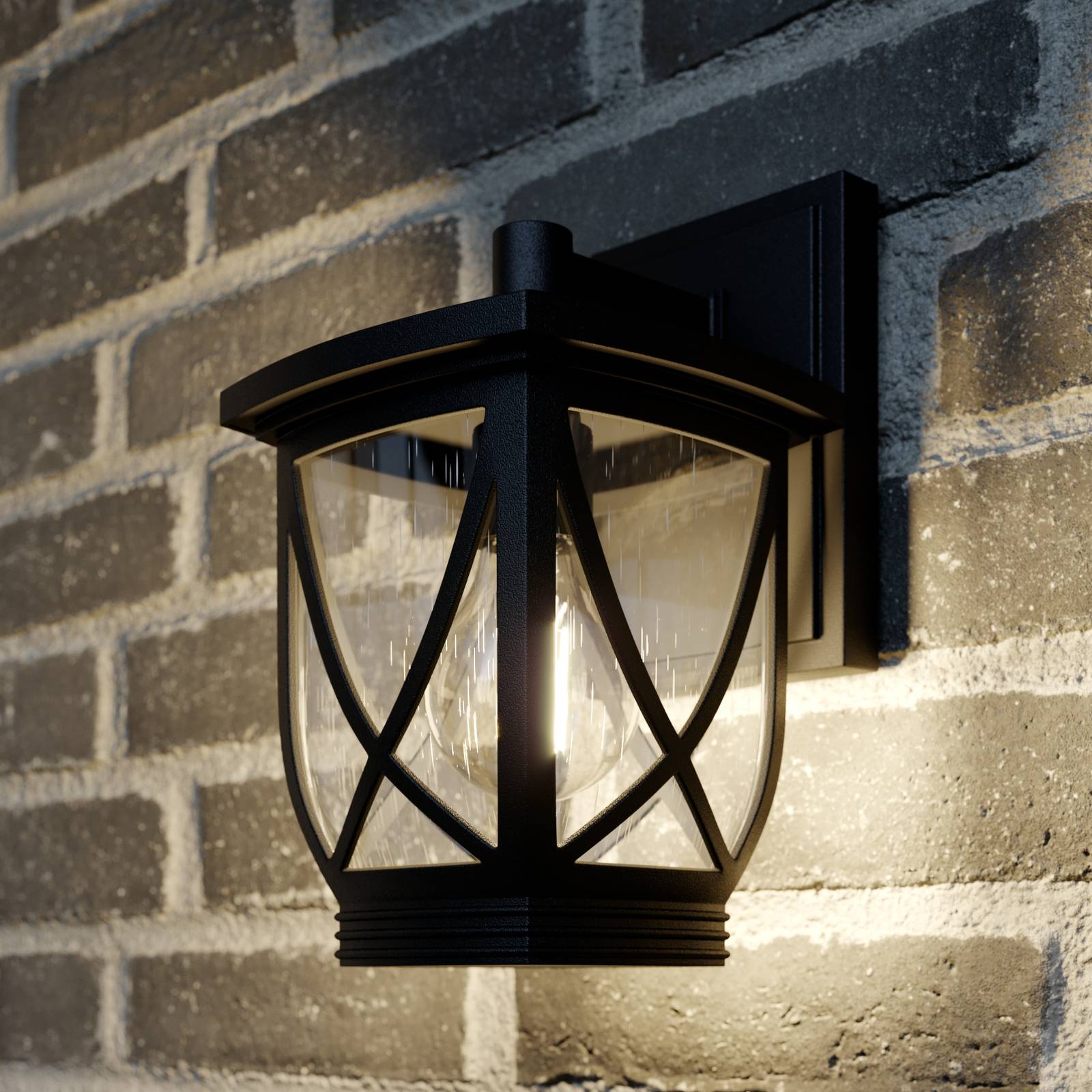 Lindby Fritza utomhusvägglampa, höjd 26,7 cm