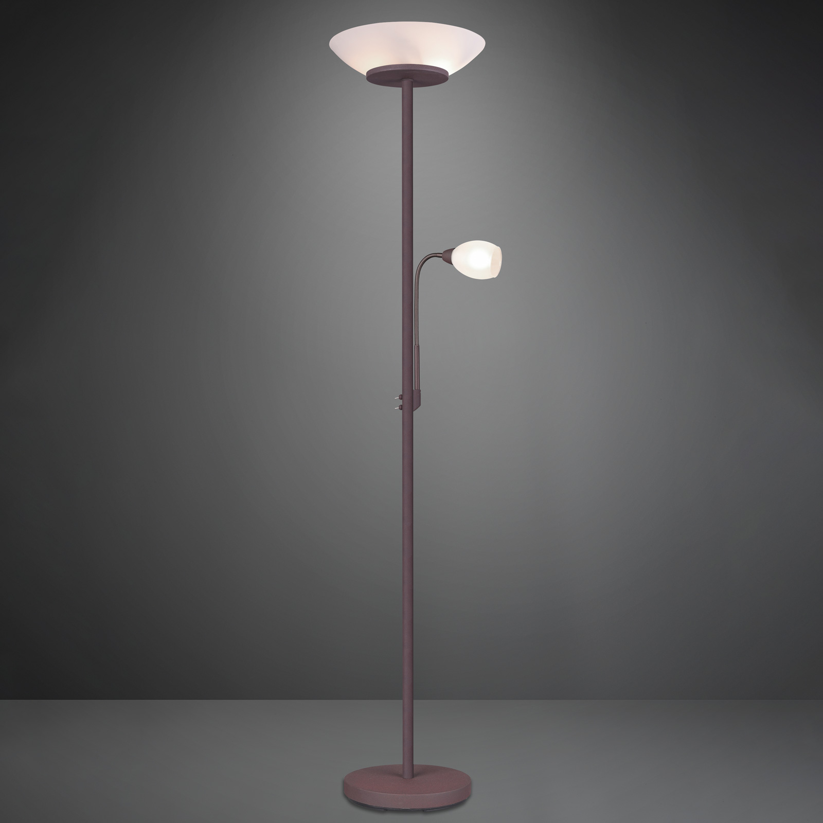Golvlampa Gerry i rostfärg