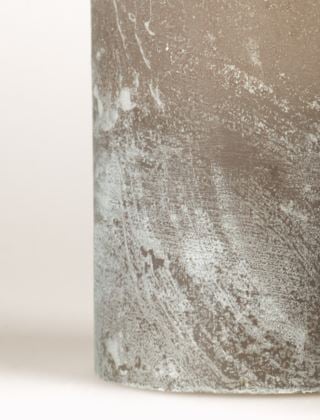 Rustic blockljus beige
