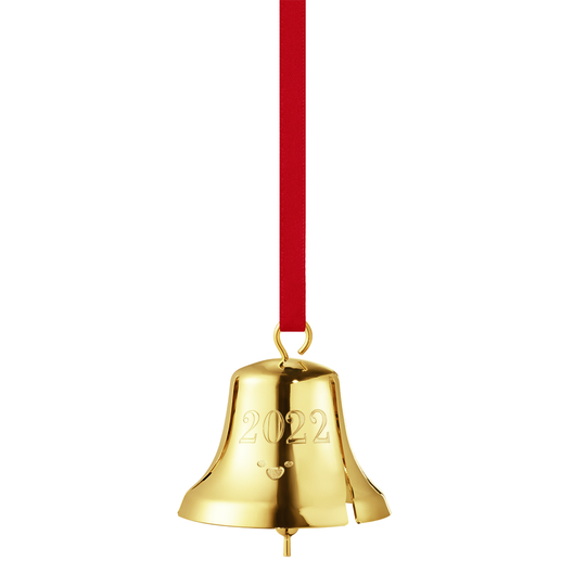 Georg Jensen - Christmas Collectibles Julhänge Klocka 6 cm Förgylld