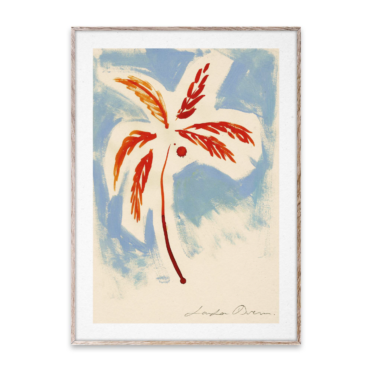 Paper Collective Poster Stormy Palm 30x40