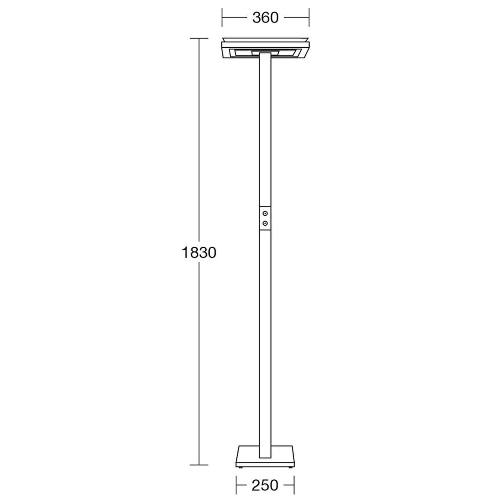 HerzBlut Otto O LED-golvlampa ek natur