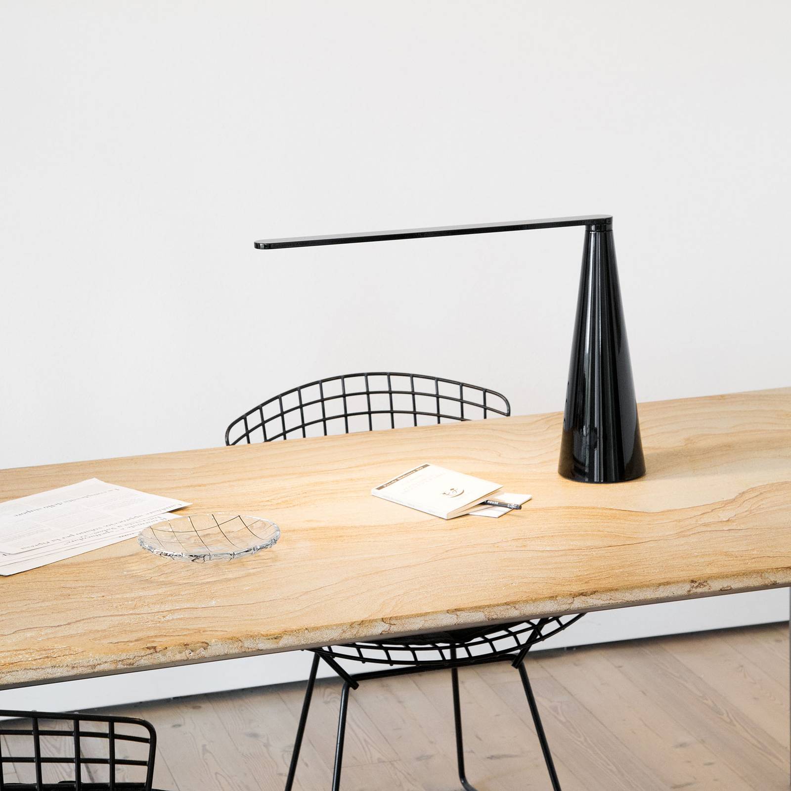 Martinelli Luce Elica LED-bordslampa, svart