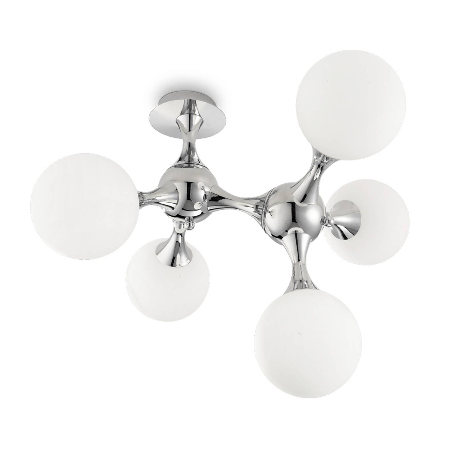 Taklampa Nodi Bianco 5 lampor E14