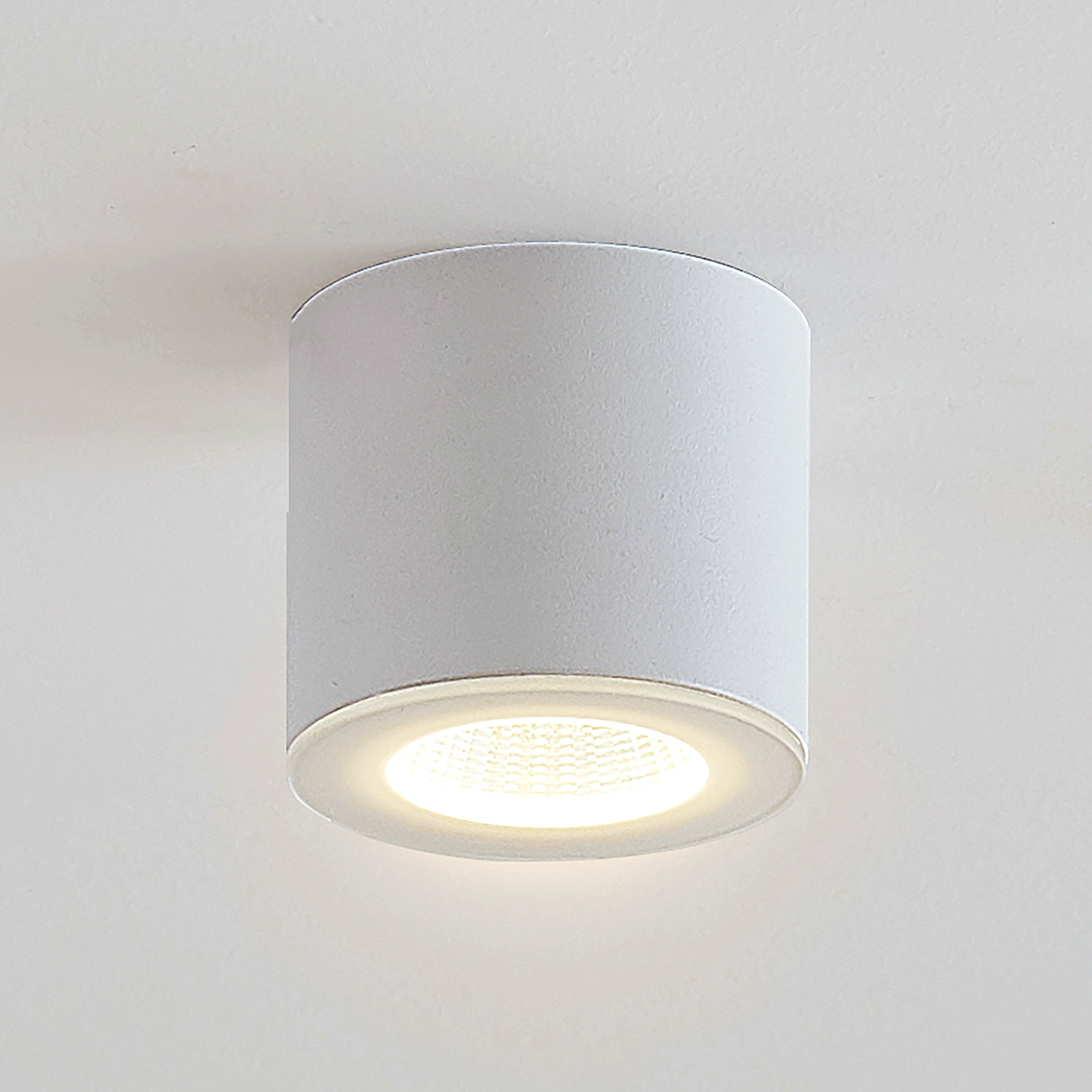 LED-Downlight Demiran i vitt, rund