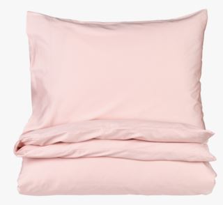 Eden Soft stonewashed påslakanset i satin puderrosa