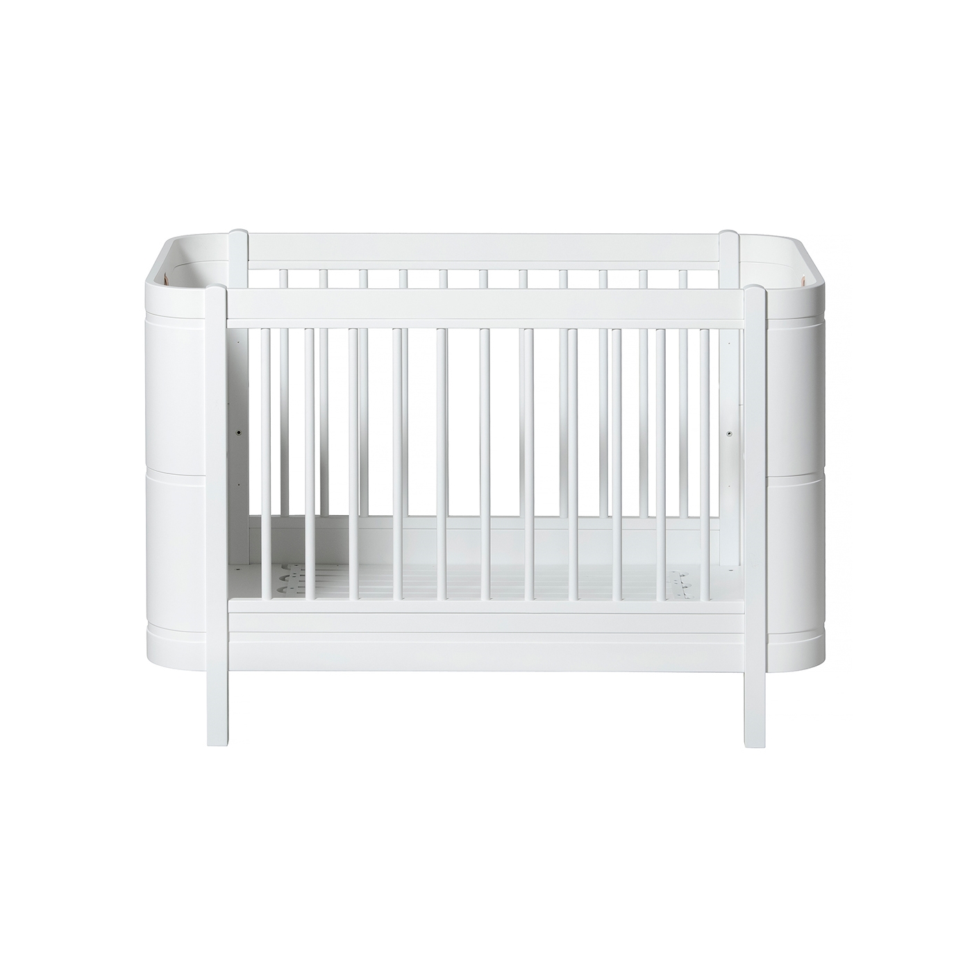 Spjälsäng Wood Mini+Basic vit, Oliver Furniture