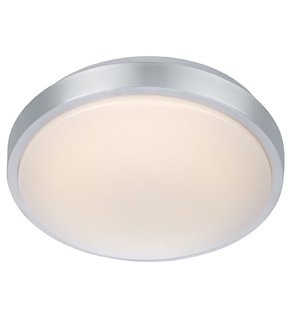 Moon Plafond Aluminium/Vit 28cm