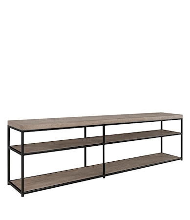 MASON media bench antique grey oak