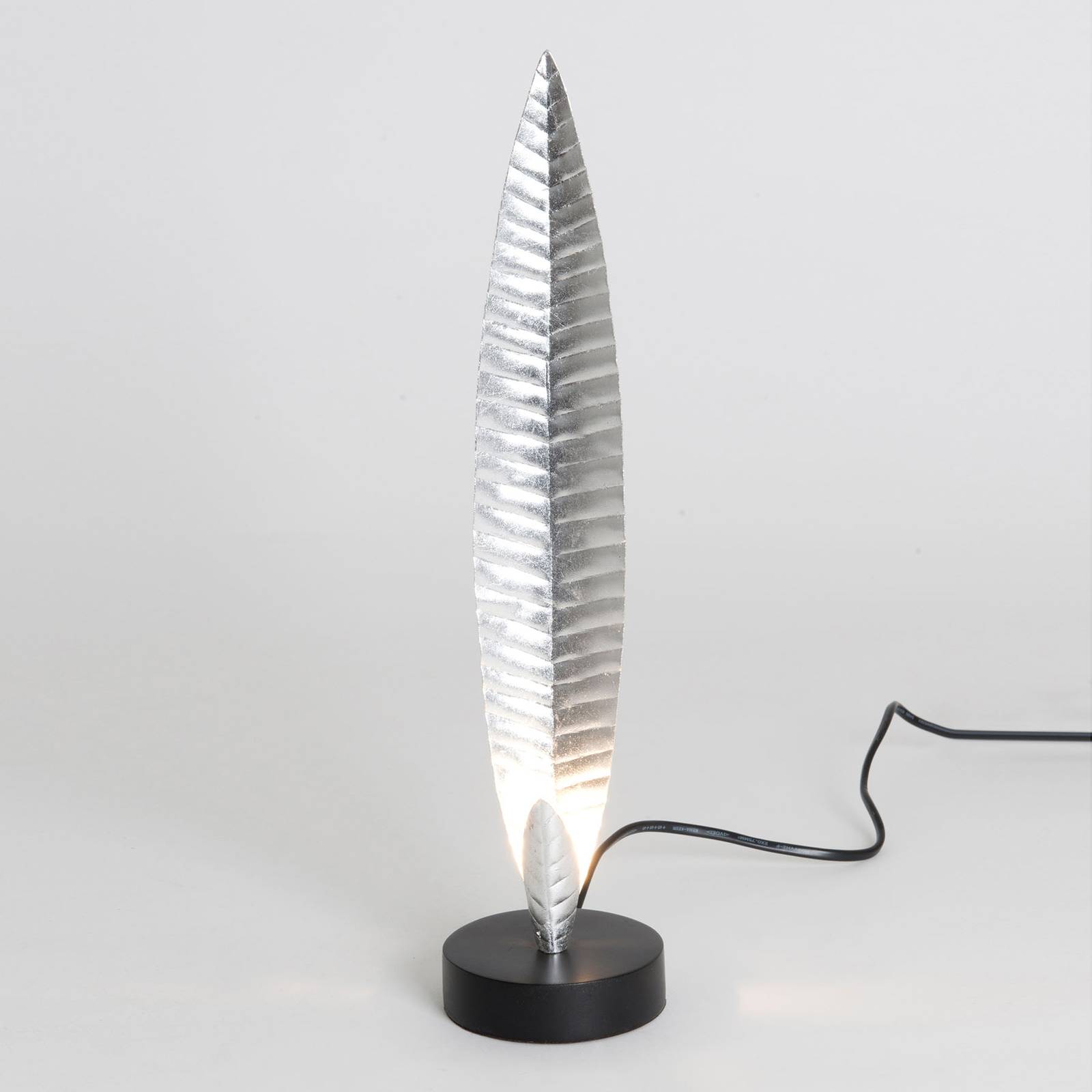 Bordslampa Penna silver, höjd 38 cm