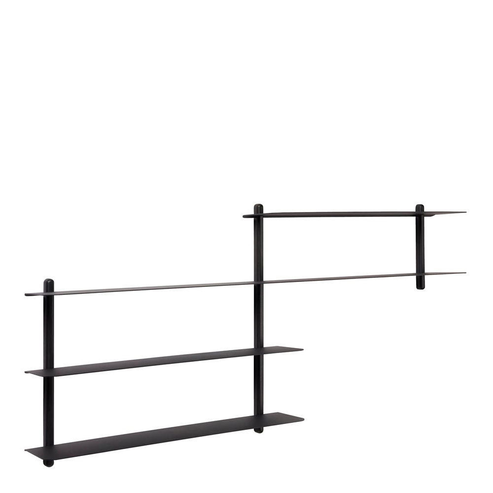 Gejst - Nivå Hylla B 118 cm Svart ask/Ask