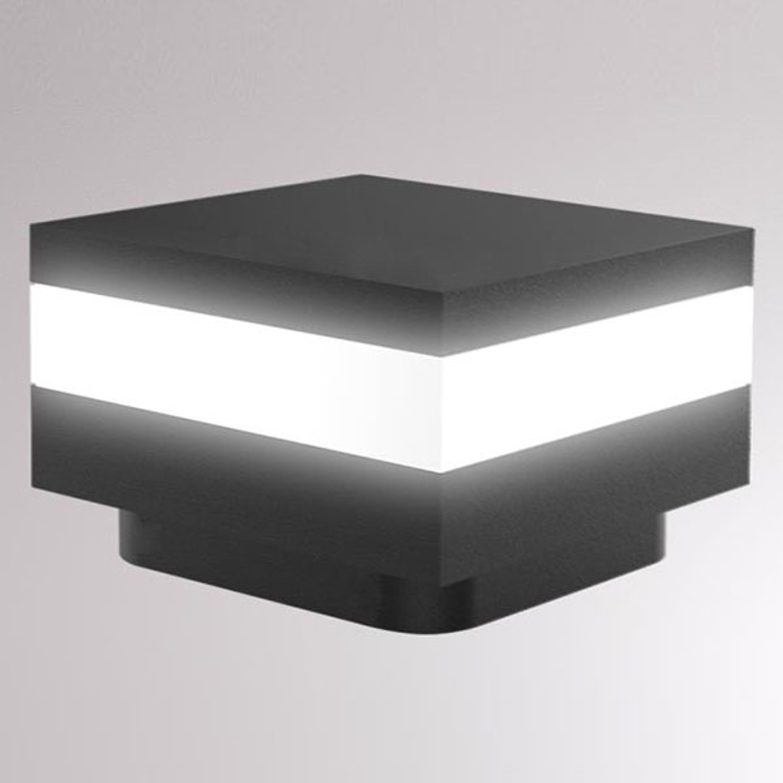 LOUM Mash LED-sockellampa IP65 antracit