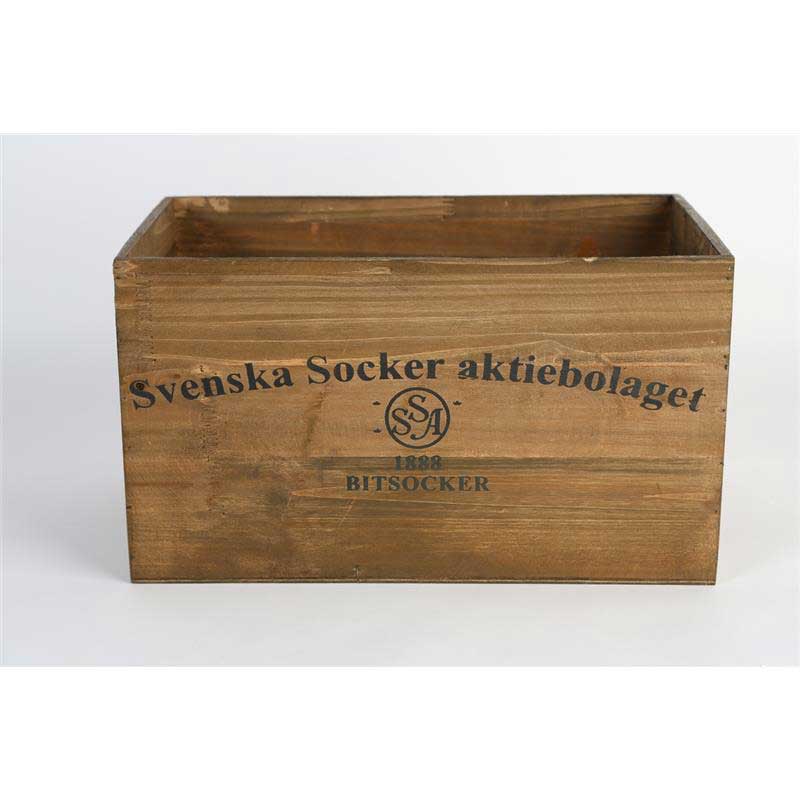 Trälåda 3-pack, natur