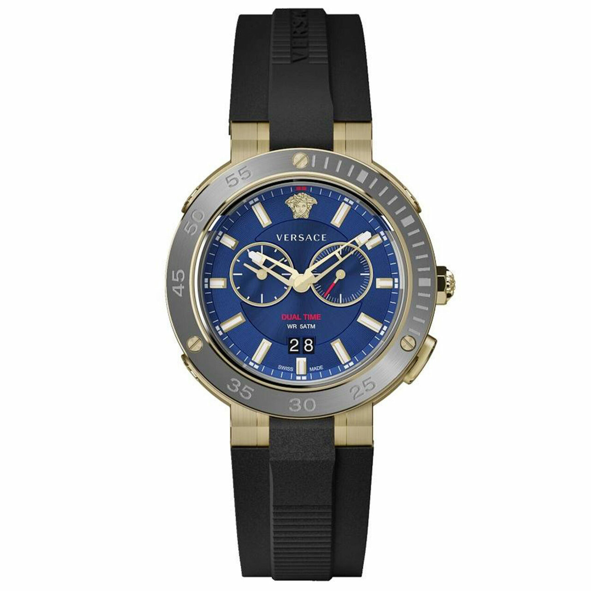 Vecn00119, Quartz, 46mm, 5atm, gold