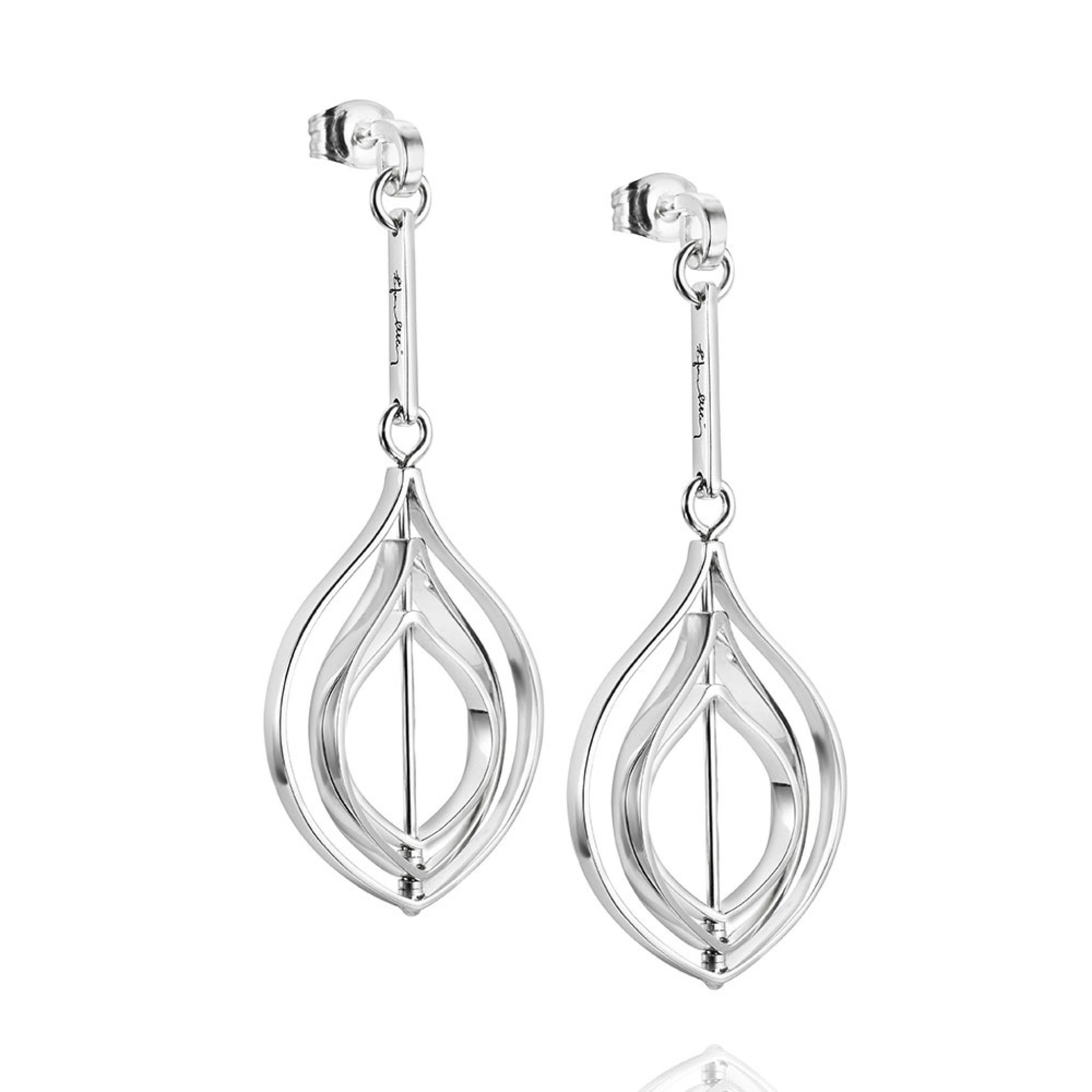 Örhängen Organic Earrings, silver, ONE SIZE