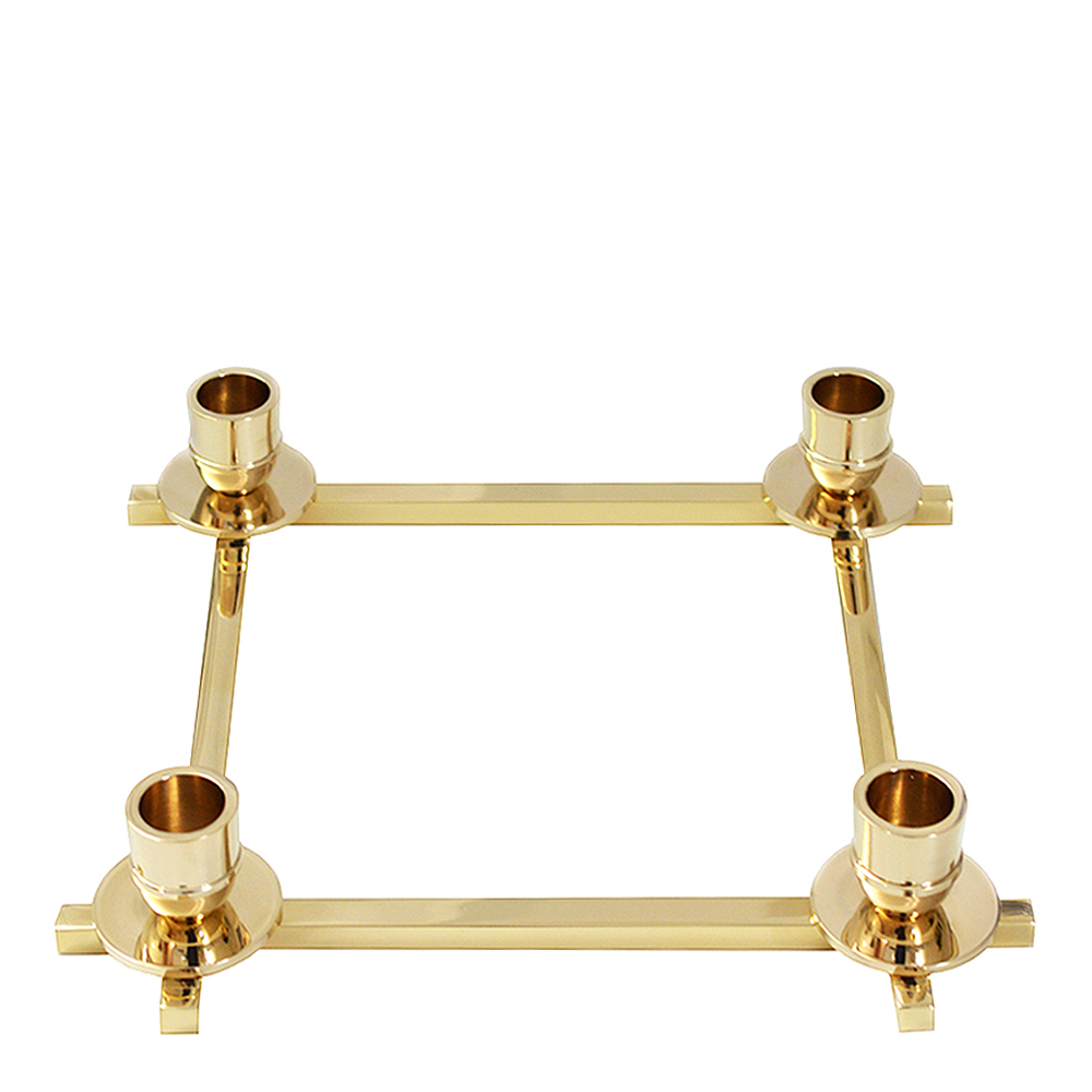 Hilke - Lucia Adventsljusstake 26x26 cm Mässing