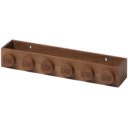 LEGO - Wooden collection Vägghylla 1x6 Mörk Ek
