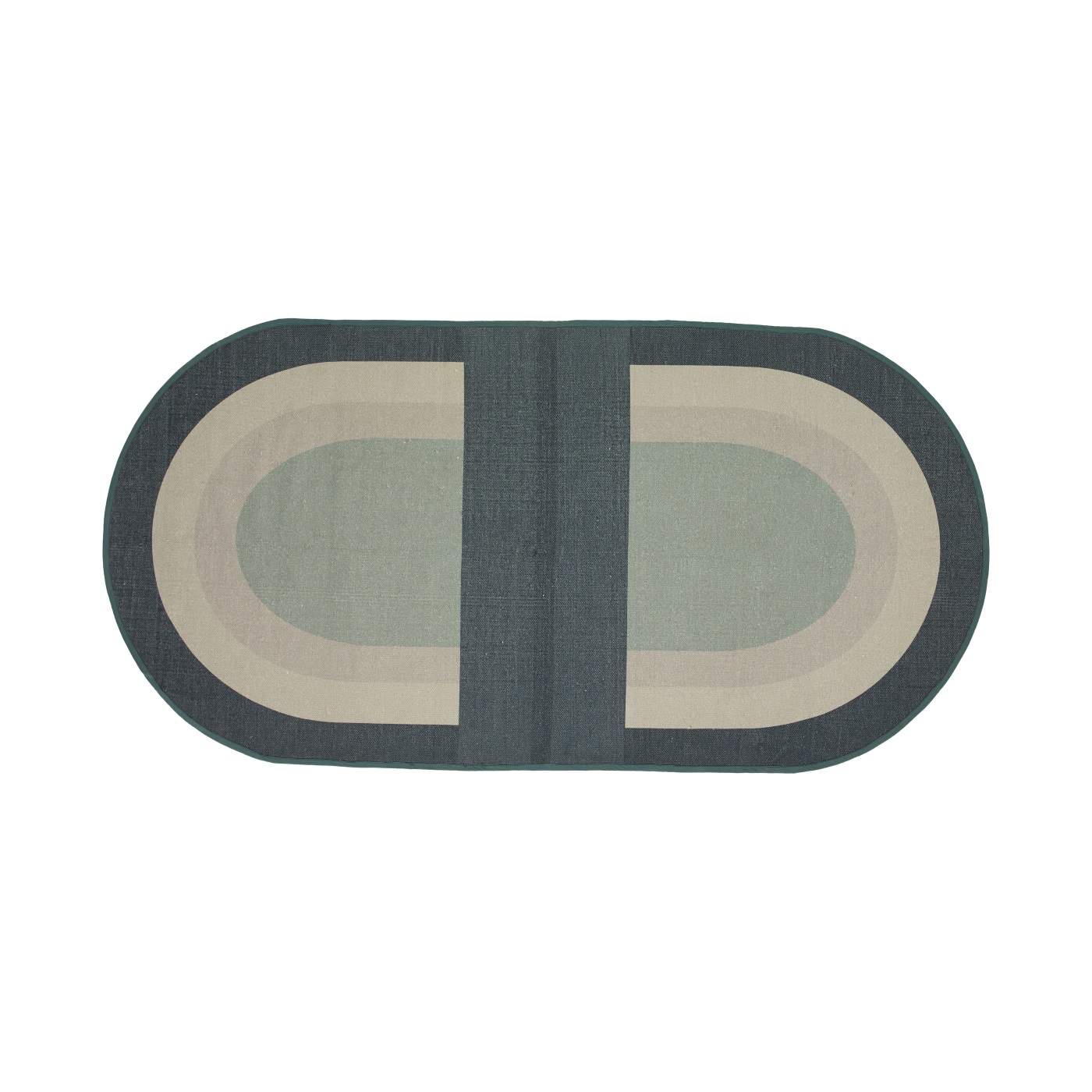 Oval matta RECYCLE, Hubsch