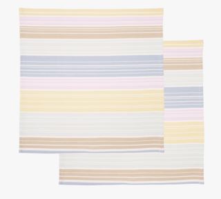Pastel Stripe 2-pack tygservetter multi