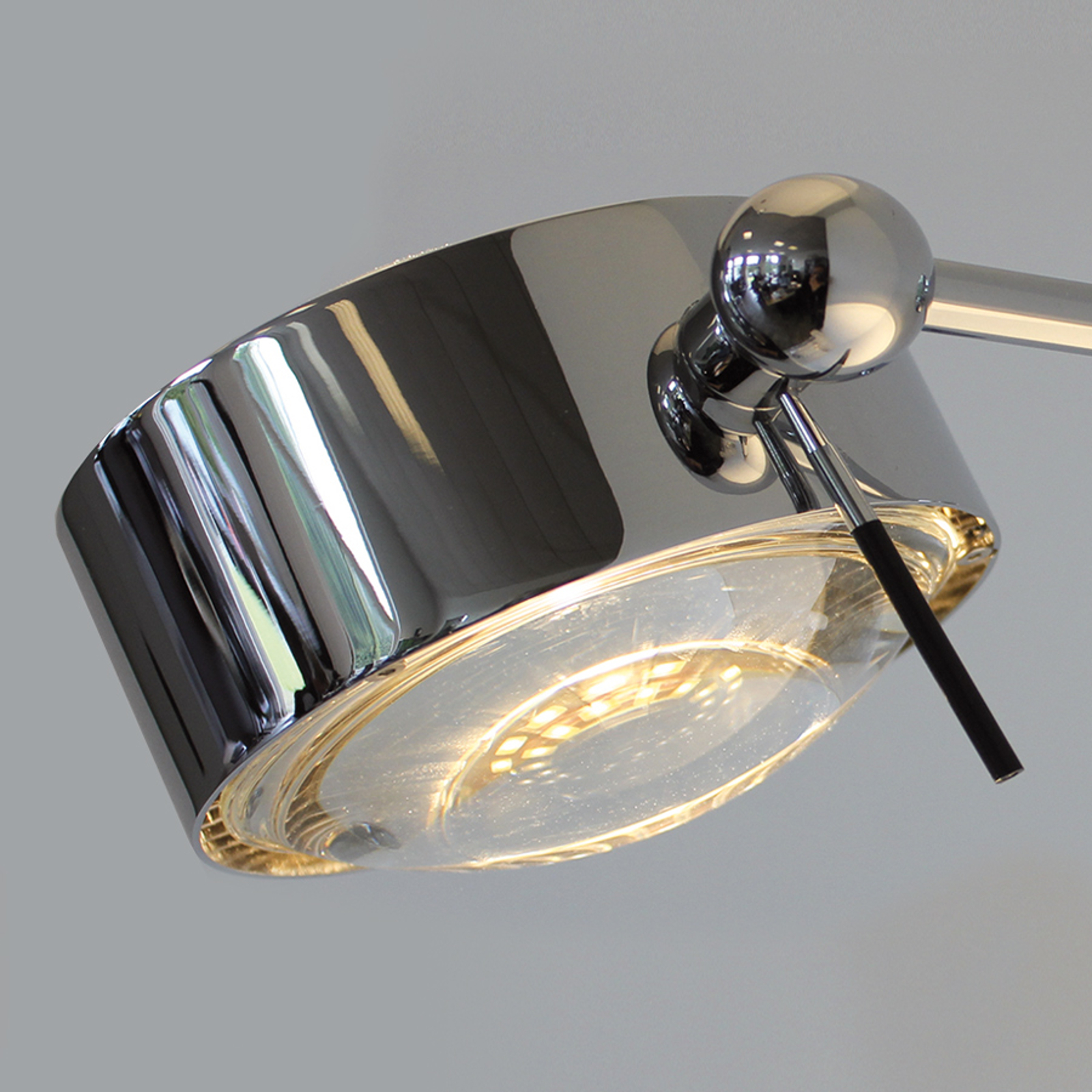 Vägglampa PUK SIDES, 1 ljuskälla 10 cm förkromad
