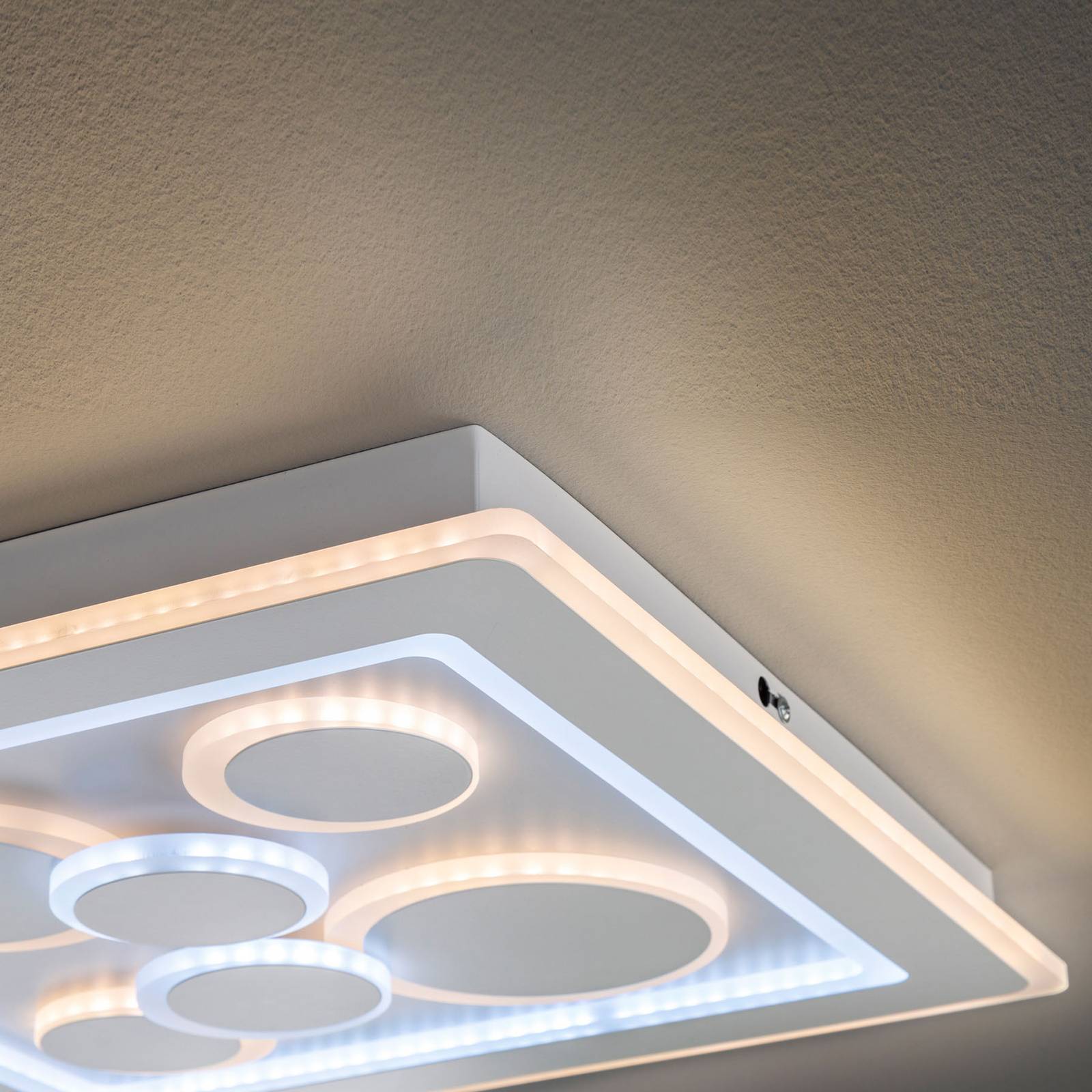 LED-taklampa Ratio, dimbar, sex cirklar