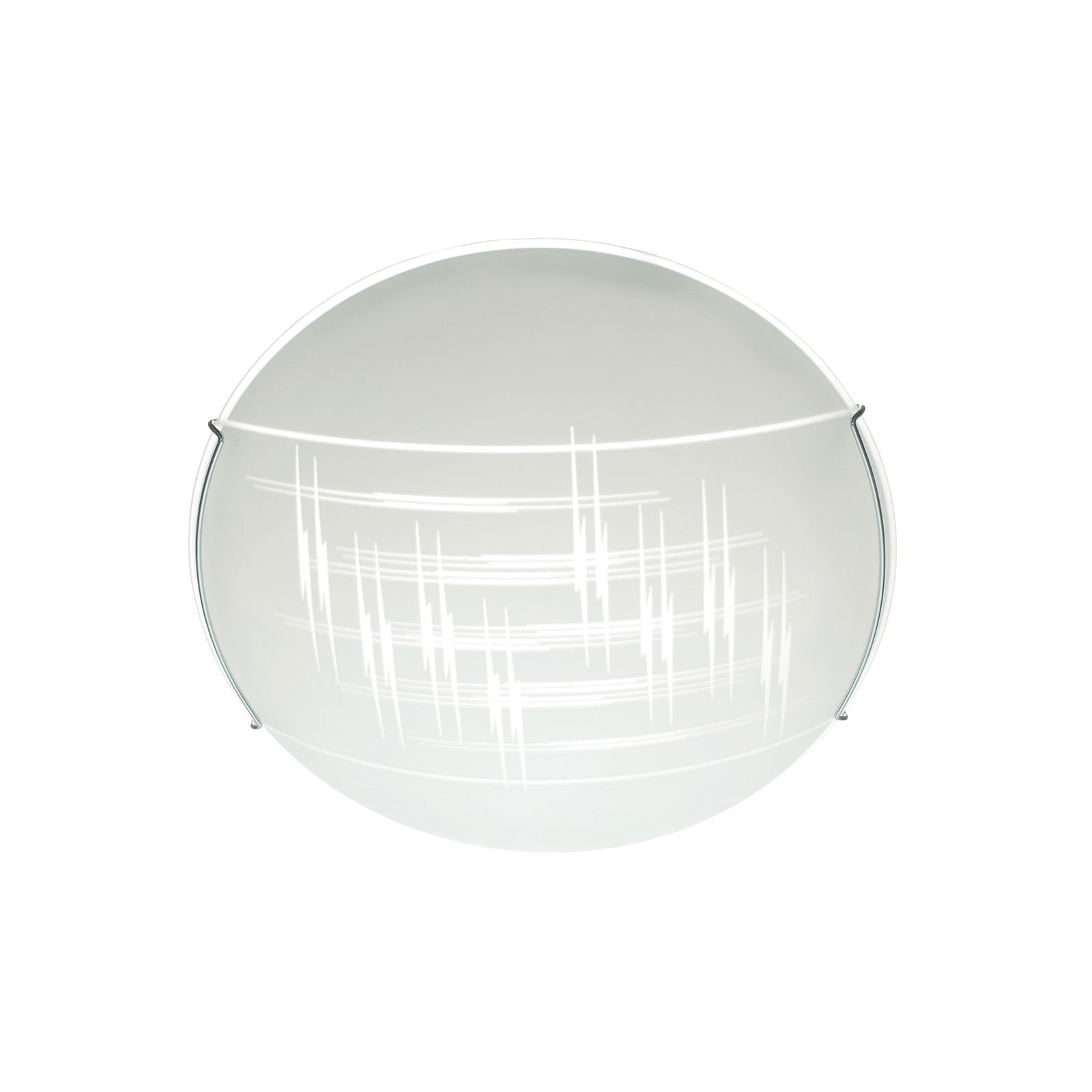 Taklampa Scratch av glas, Ø 30 cm