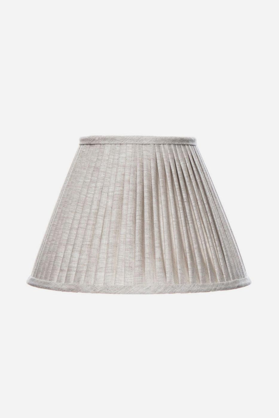 Lampskärm plisserad 35,5 cm natur linne