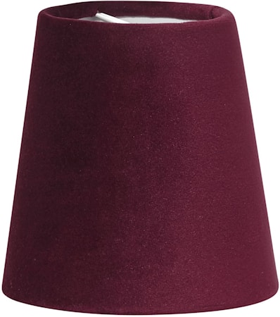 Lampskärm Queen Sammet Vinröd