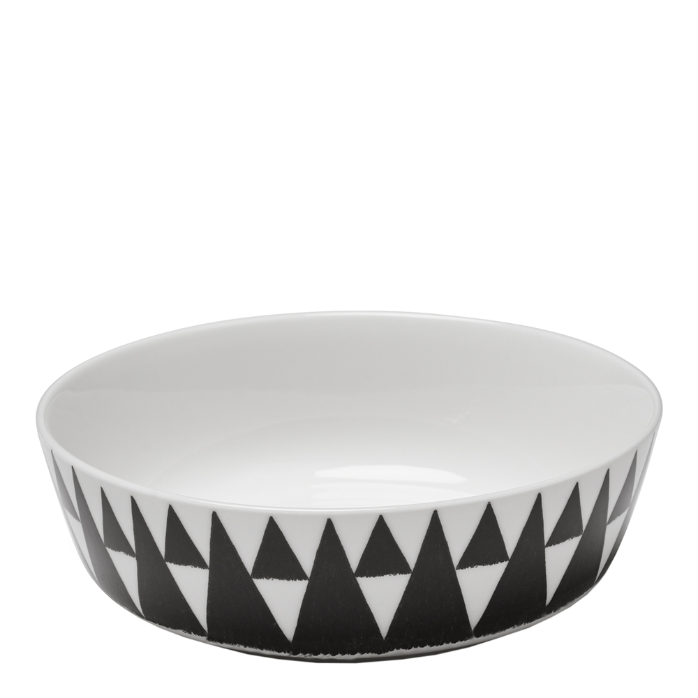 Littlephant - Littlephant Skål Triangle 15 cm Vit/Svart