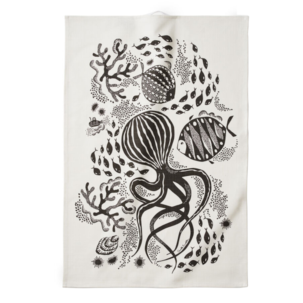 Littlephant - Littlephant Handduk Aquatic 67x48 cm Vit/Svart