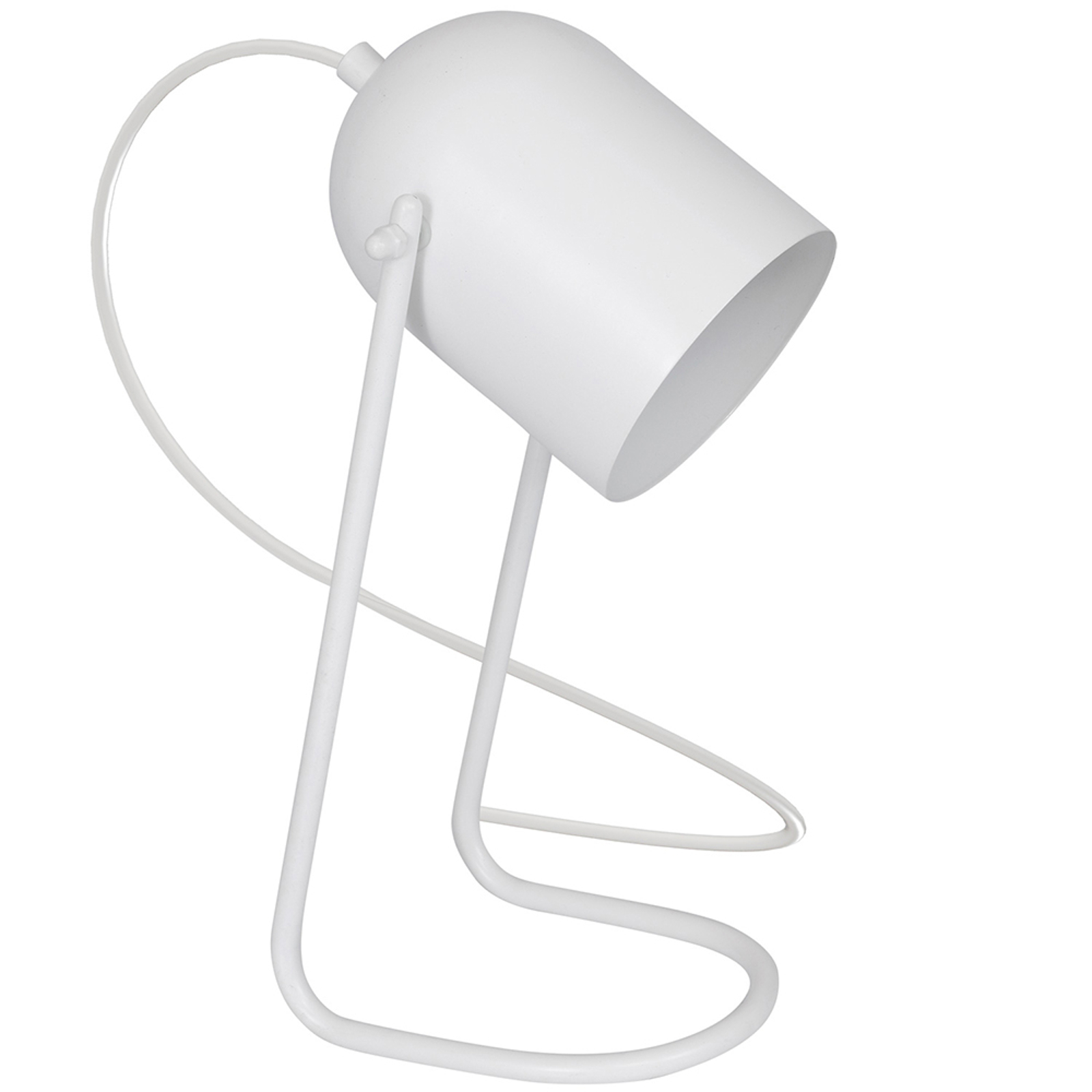 Bordslampa 8433 som cylindrisk spot, vit