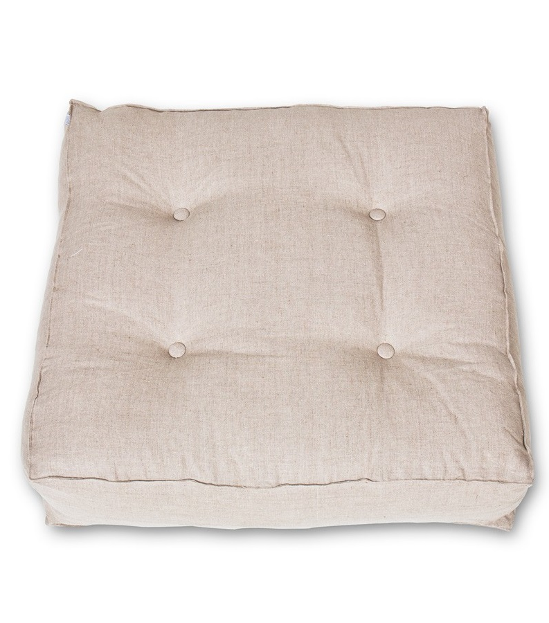 Golvkudde natur linne 90 x 90 cm, Oliver Furniture